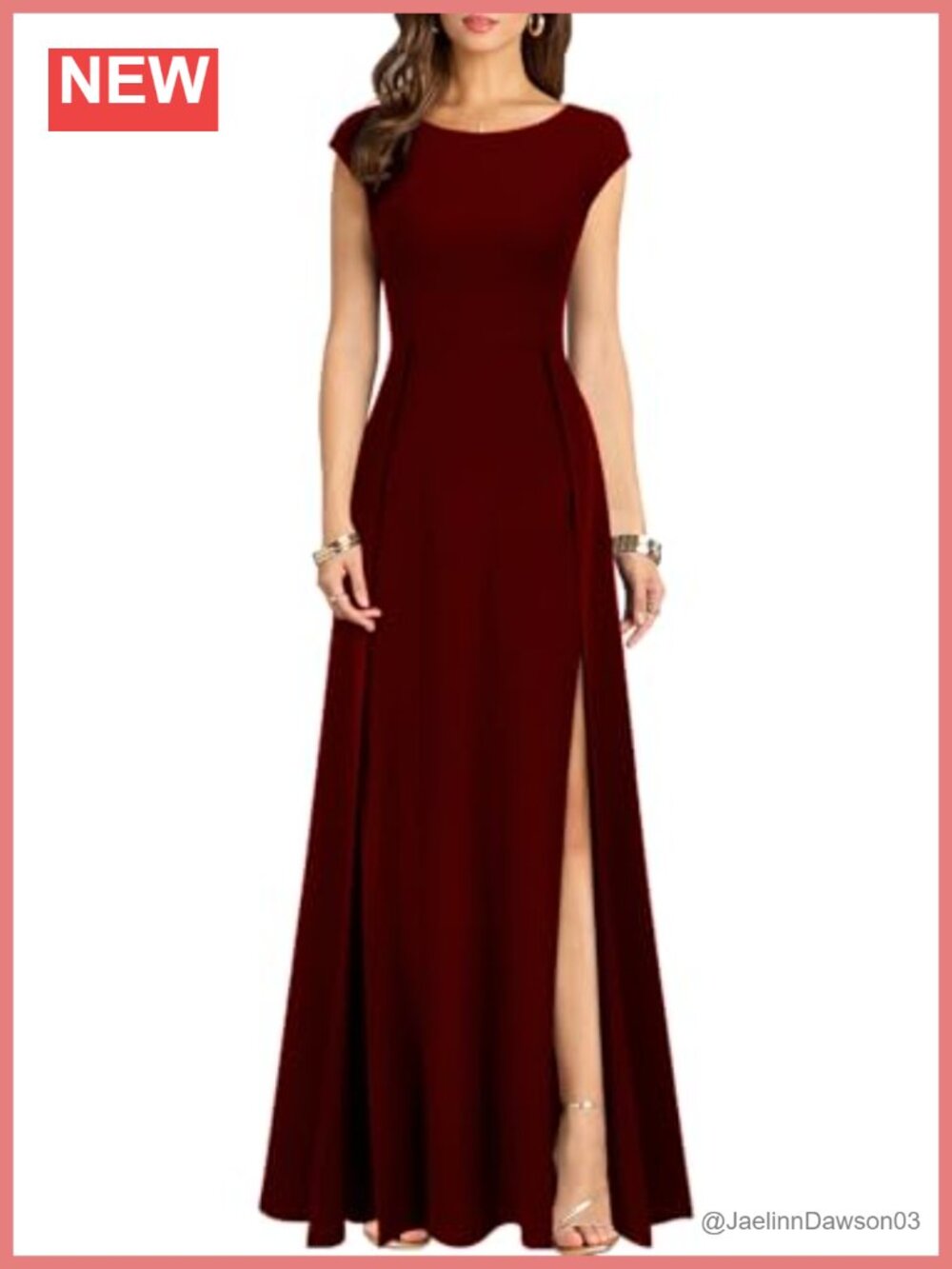 Women's Cocktail Split High Waist Long Formal Party Dress